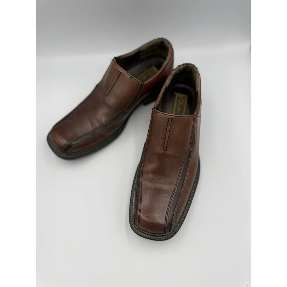 Clarks Escalade Step Leather Loafer Dress Shoe Men's Size 9M Brown 78872 Classic